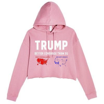 Trump Better Coverage Politics Crop Fleece Hoodie