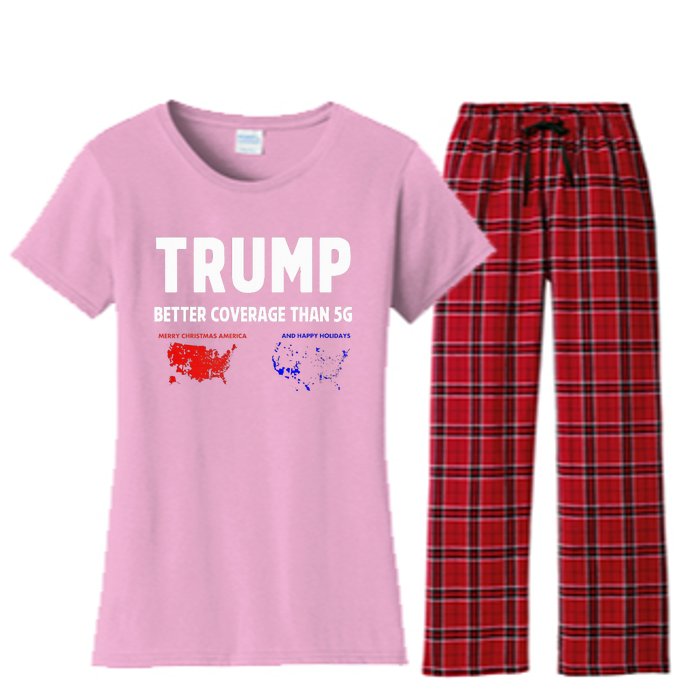 Trump Better Coverage Politics Women's Flannel Pajama Set