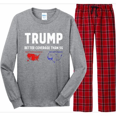 Trump Better Coverage Politics Long Sleeve Pajama Set