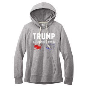 Trump Better Coverage Politics Women's Fleece Hoodie