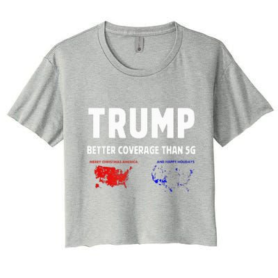 Trump Better Coverage Politics Women's Crop Top Tee