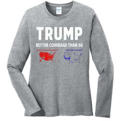 Trump Better Coverage Politics Ladies Long Sleeve Shirt