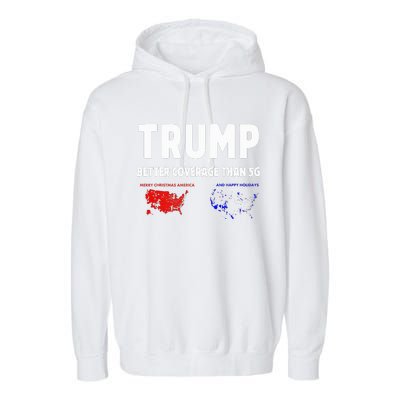 Trump Better Coverage Politics Garment-Dyed Fleece Hoodie