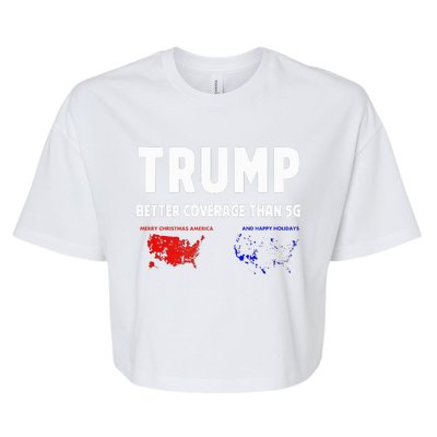 Trump Better Coverage Politics Bella+Canvas Jersey Crop Tee