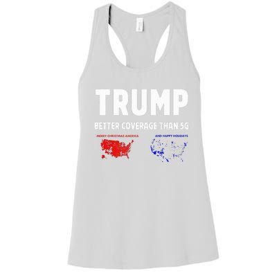 Trump Better Coverage Politics Women's Racerback Tank