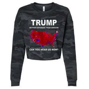 Trump Better Coverage Politics Cropped Pullover Crew