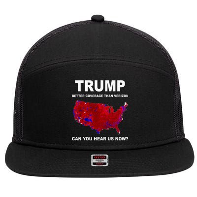 Trump Better Coverage Politics 7 Panel Mesh Trucker Snapback Hat