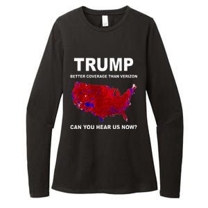 Trump Better Coverage Politics Womens CVC Long Sleeve Shirt