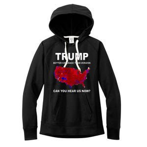 Trump Better Coverage Politics Women's Fleece Hoodie