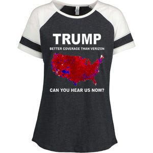 Trump Better Coverage Politics Enza Ladies Jersey Colorblock Tee