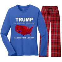 Trump Better Coverage Politics Women's Long Sleeve Flannel Pajama Set 