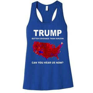 Trump Better Coverage Politics Women's Racerback Tank