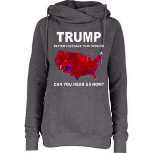 Trump Better Coverage Politics Womens Funnel Neck Pullover Hood