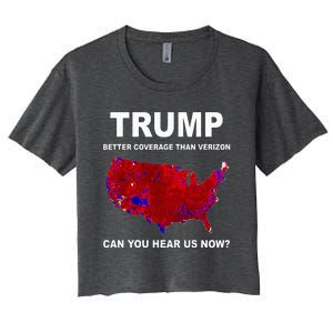 Trump Better Coverage Politics Women's Crop Top Tee