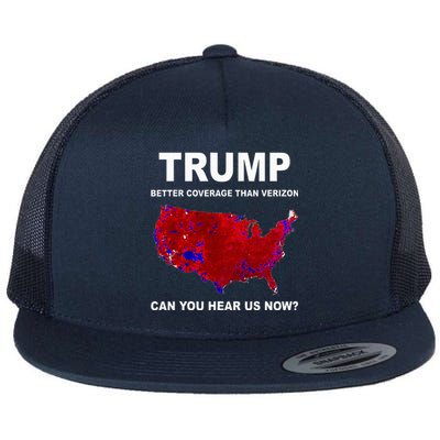 Trump Better Coverage Politics Flat Bill Trucker Hat