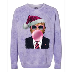 Trump Blowing Christmas Trump Colorblast Crewneck Sweatshirt