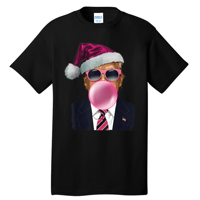 Trump Blowing Christmas Trump Tall T-Shirt