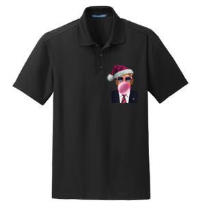 Trump Blowing Christmas Trump Dry Zone Grid Polo