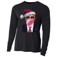 Trump Blowing Christmas Trump Cooling Performance Long Sleeve Crew