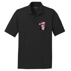 Trump Blowing Christmas Trump PosiCharge RacerMesh Polo