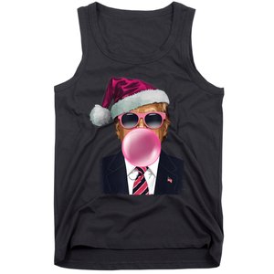 Trump Blowing Christmas Trump Tank Top