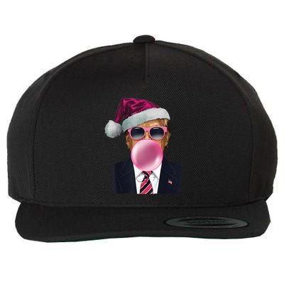 Trump Blowing Christmas Trump Wool Snapback Cap