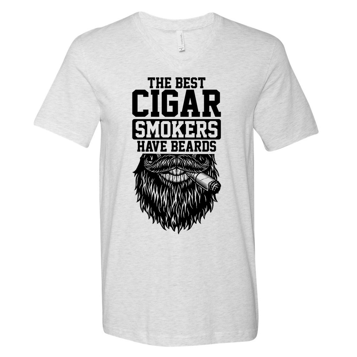 The Best Cigar Smokers Have Beards Cigar Smoker V-Neck T-Shirt