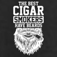 The Best Cigar Smokers Have Beards Cigar Smoker 7 Panel Mesh Trucker Snapback Hat