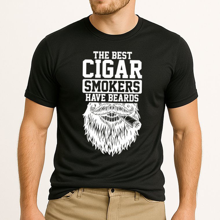 The Best Cigar Smokers Have Beards Cigar Smoker Cooling Performance Crew T-Shirt