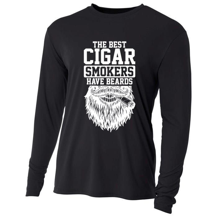 The Best Cigar Smokers Have Beards Cigar Smoker Cooling Performance Long Sleeve Crew
