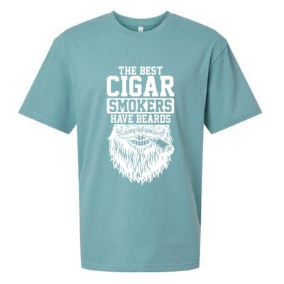 The Best Cigar Smokers Have Beards Cigar Smoker Sueded Cloud Jersey T-Shirt