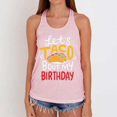 Taco Birthday Cinco De Mayo Gift Women's Knotted Racerback Tank