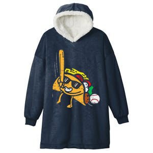 Taco Baseball Cinco De Mayo Mexican Fiesta Hooded Wearable Blanket