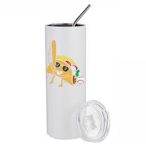 Taco Baseball Cinco De Mayo Mexican Fiesta Stainless Steel Tumbler