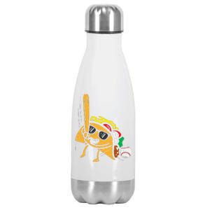 Taco Baseball Cinco De Mayo Mexican Fiesta Stainless Steel Insulated Water Bottle