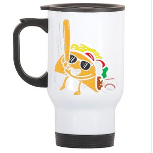 Taco Baseball Cinco De Mayo Mexican Fiesta Stainless Steel Travel Mug