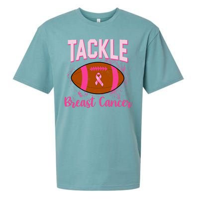 Tackle Breast Cancer Awareness Football Sueded Cloud Jersey T-Shirt