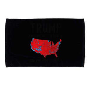 Trump Better Coverage Than 5g Funny American Map Election Microfiber Hand Towel