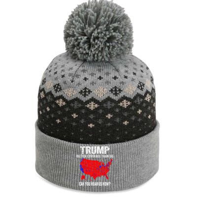 Trump Better Coverage Than 5g Can You Hear Us Now On Back The Baniff Cuffed Pom Beanie