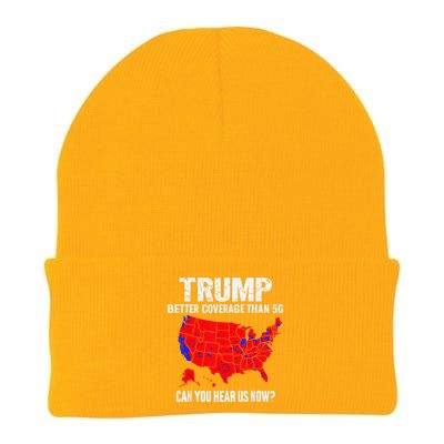 Trump Better Coverage Than 5g Can You Hear Us Now On Back Knit Cap Winter Beanie