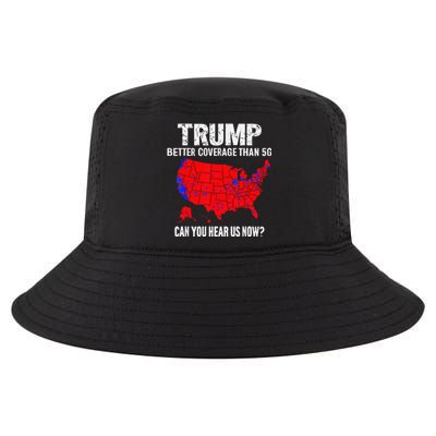 Trump Better Coverage Than 5g Can You Hear Us Now On Back Cool Comfort Performance Bucket Hat