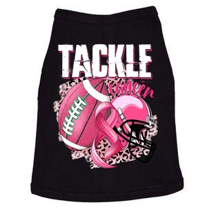 Tackle Breast Cancer Awareness Pink Ribbon Football Boy Doggie Tank