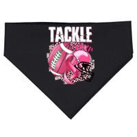 Tackle Breast Cancer Awareness Pink Ribbon Football Boy USA-Made Doggie Bandana