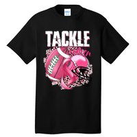 Tackle Breast Cancer Awareness Pink Ribbon Football Boy Tall T-Shirt