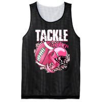 Tackle Breast Cancer Awareness Pink Ribbon Football Boy Mesh Reversible Basketball Jersey Tank