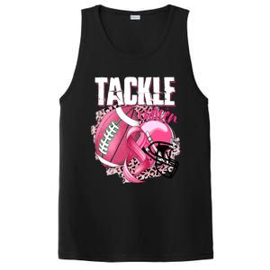 Tackle Breast Cancer Awareness Pink Ribbon Football Boy PosiCharge Competitor Tank