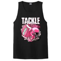 Tackle Breast Cancer Awareness Pink Ribbon Football Boy PosiCharge Competitor Tank