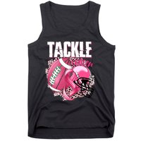 Tackle Breast Cancer Awareness Pink Ribbon Football Boy Tank Top