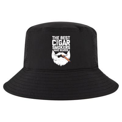 The Best Cigar Smokers Have Beards Cigar Bearded Dad Cool Comfort Performance Bucket Hat