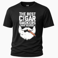 The Best Cigar Smokers Have Beards Cigar Bearded Dad Cooling Performance Crew T-Shirt